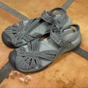 Keen Gray Strappy Water Sandals